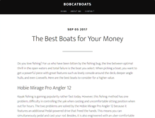 Tablet Screenshot of bobcatboats.com